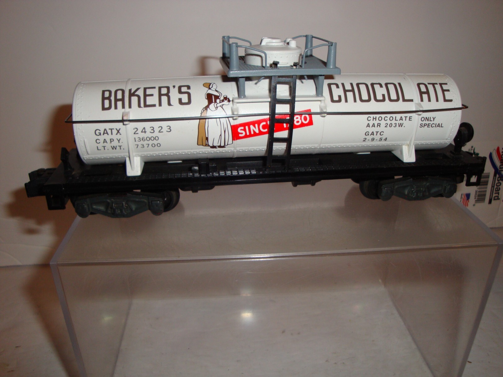American Flyer 24323 Bakers Chocolate Tank Car eBay