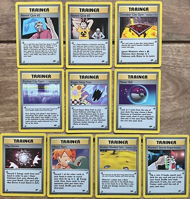 2000 Pokemon Gym Challenge Non Holo Karten Rare Uncommon, Common Karten zur Auswahl