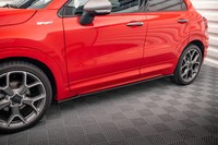 Cup Seitenschweller Ansatz FüR Fiat 500X Sport Mk1 Facelift Schwarz Schweller