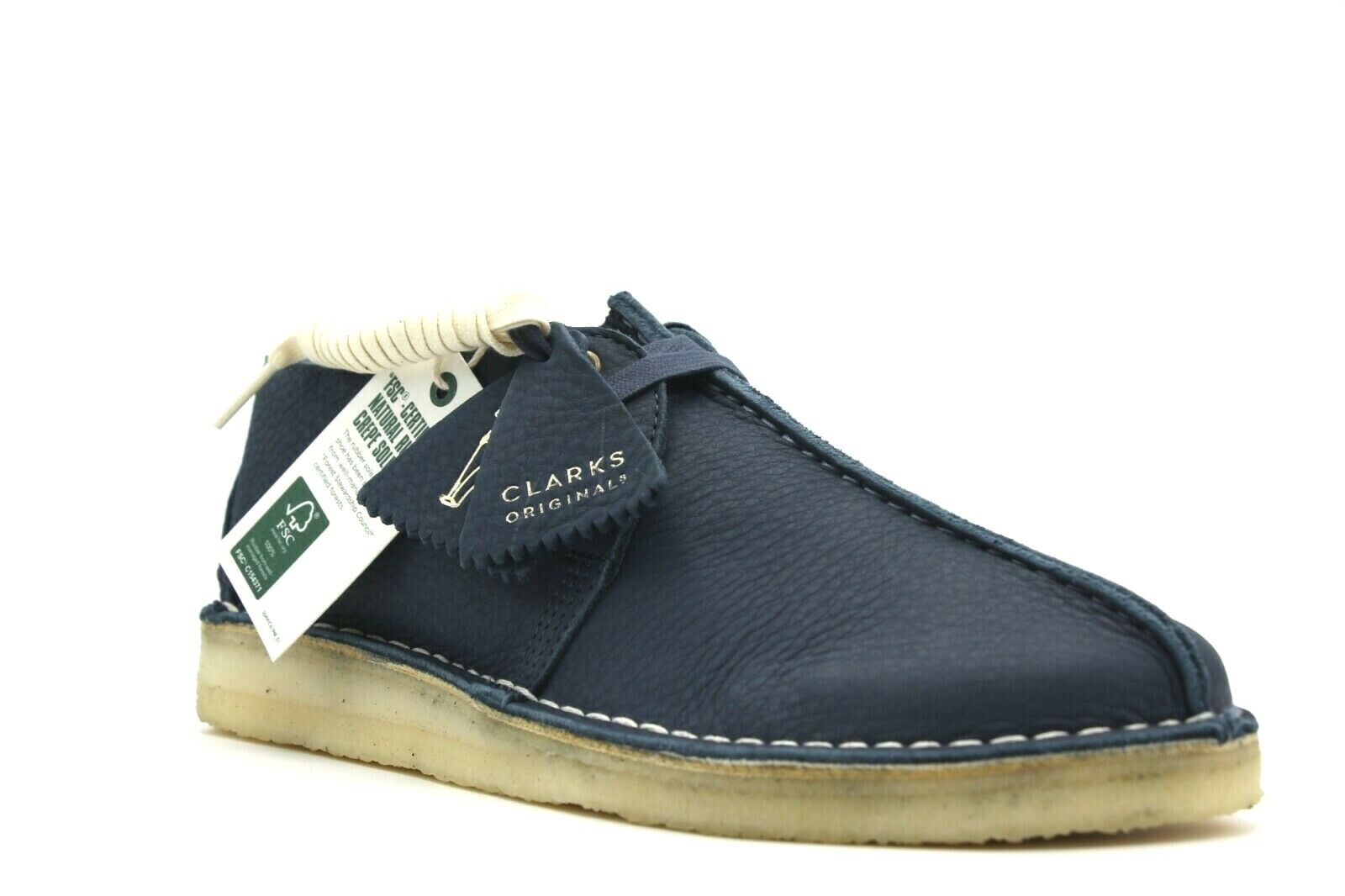 NEW CLARKS ORIGINALS DESERT TREK NAVY BLUE NUBUCK LEATHER