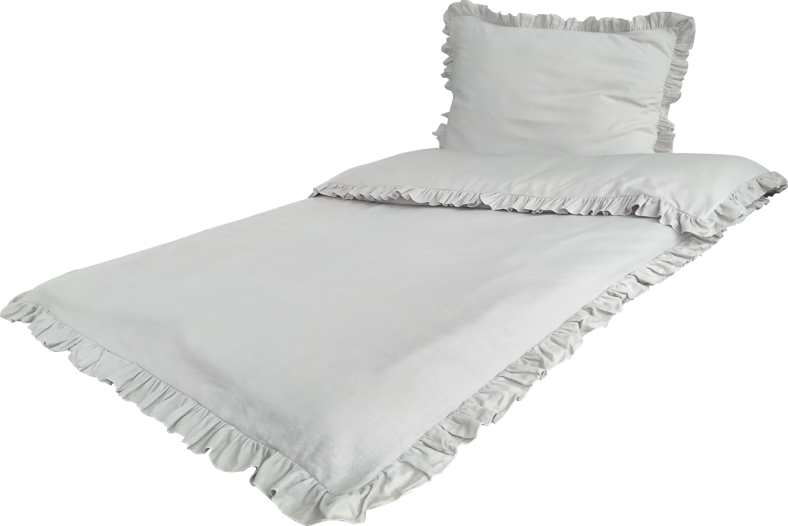 BaSaTex Musselin Bettwäsche Set 135x200cm 2-tlg Zartrosa - 100% Baumwolle Atmungsaktiv & Weich