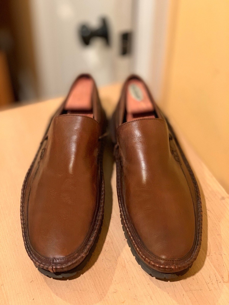 John Varvatos Handmade Light Textured Leather Slip On Shoes / Made In Italy / 12 315 REED LACELESS LOW | John Varvatos main image 4