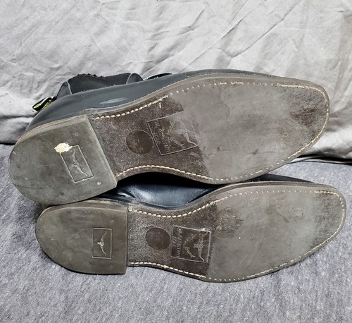 RM Williams LONGHORN BOOTS - brown leather chelsea - Made In Australia - Sz 7.5 - Picture 9 of 9