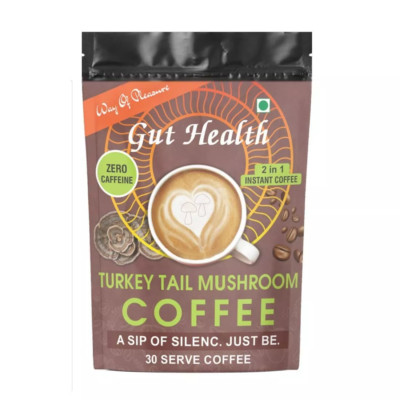 ORGANIC MUSHROOM COFFEE GROUND COFFE New Bag Turkey Tail Mushroom Instant Coffee
