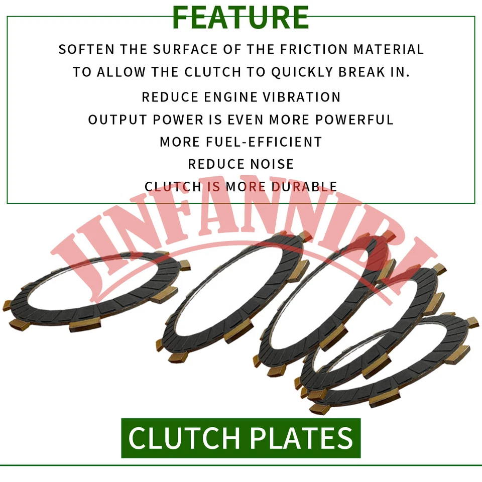 Clutch Friction Plates Springs Gasket for Yamaha Trailway 200 TW200 1987-2021 Foto 2 de 4