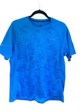Champion mens duodry medium blue athletic short sleeve 