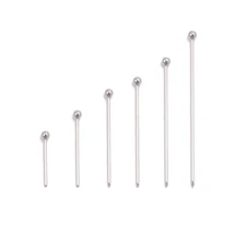 304 Stainless Steel Ball Headpins 18mm 20mm 25mm 30mm 35mm 40mm 50mm Sold/Bag