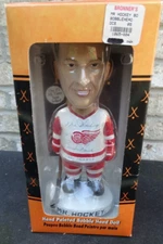 Autographed “Mr. Hockey” Gordie Howe HOF Detroit Red Wings Signed Bobblehead