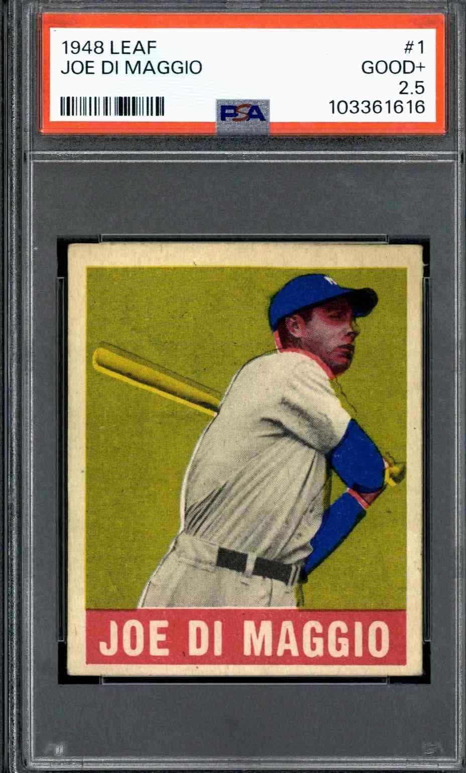 1948 Leaf #1 Joe Dimaggio - PSA 2.5