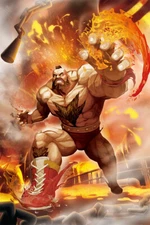 Zangief Street Fighter Red Cyclone Art Print Decor - POSTER 20x30