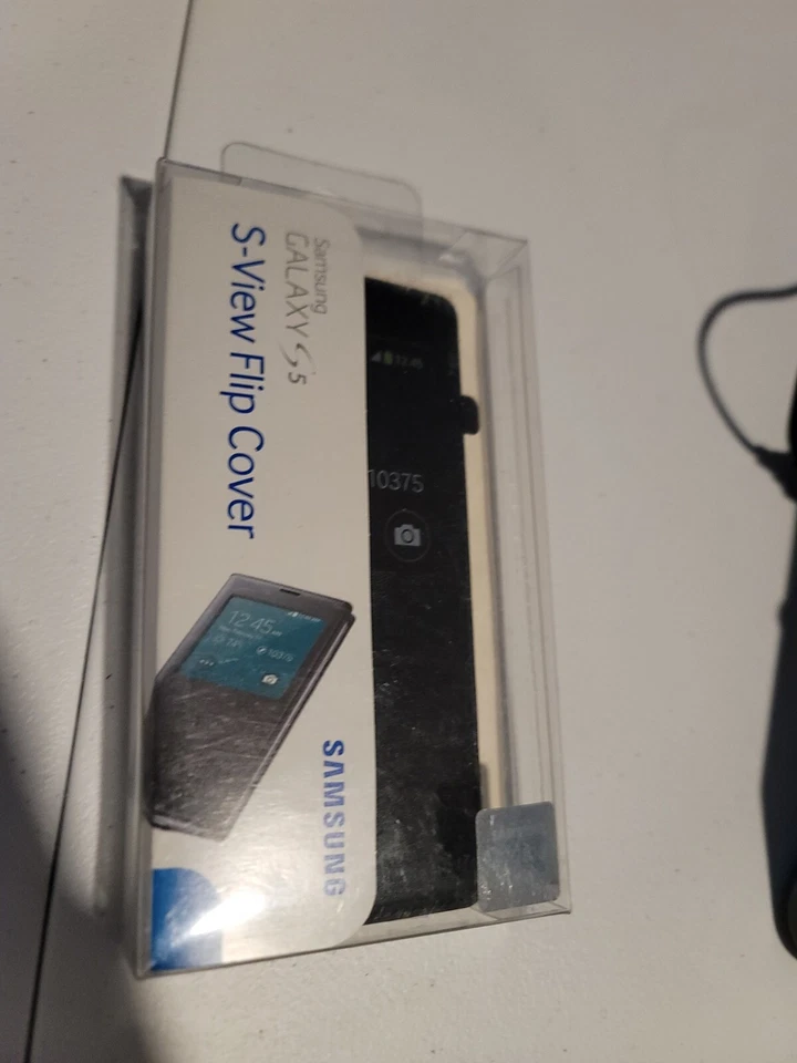 Funda Abatible Original Samsung Galaxy S5 S-View Folio NUEVA (Lote de 3) Foto 2 de 4