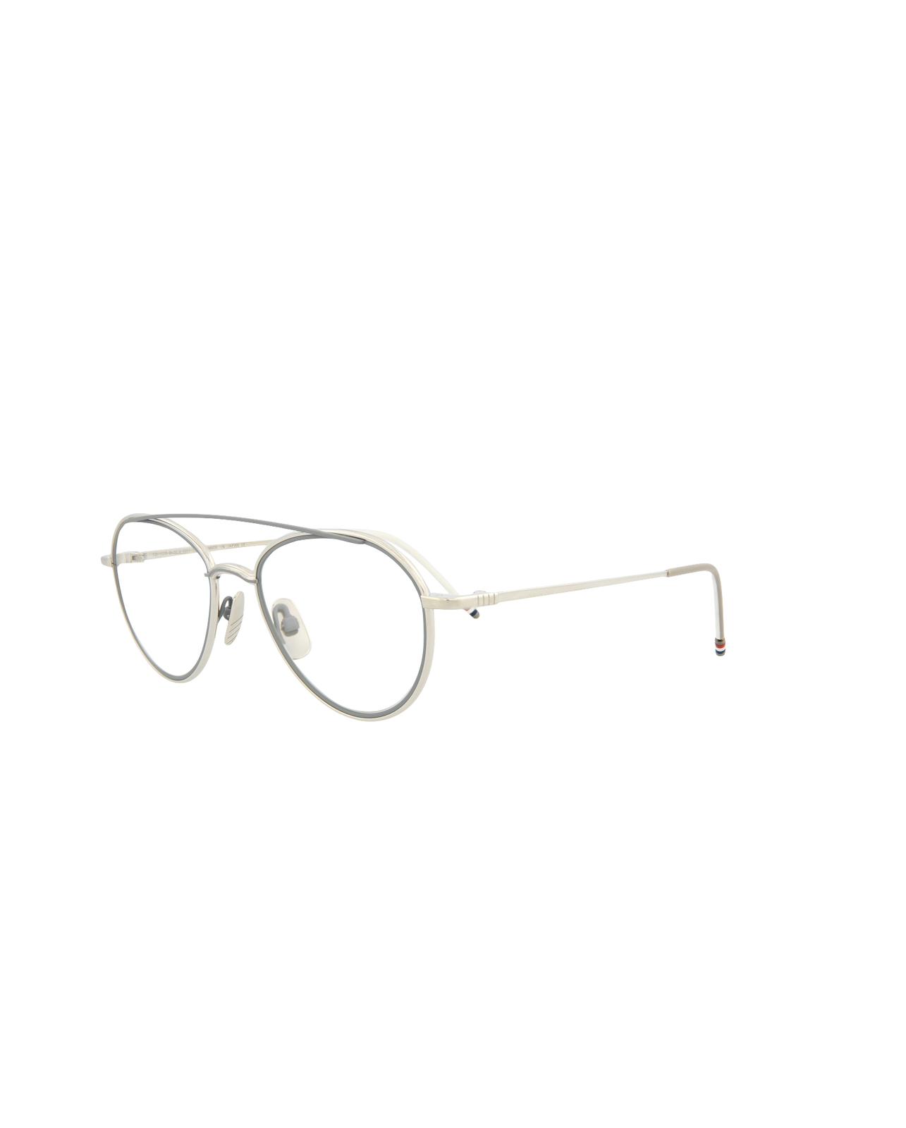 Новинка унисекс от Thom Browne 53-миллиметровая серебристо-матовая серая оптика TB109-BSLVGRY53 21990₽