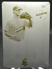 🔥2008 Tristar Projections YELLOW PRINTING PLATE Van Pope RC #207 1/1 BRAVES!