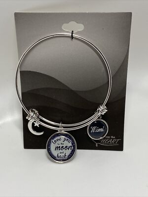 From The Heart Bracelet (Mimi)  Love You To The Moon And Back 
