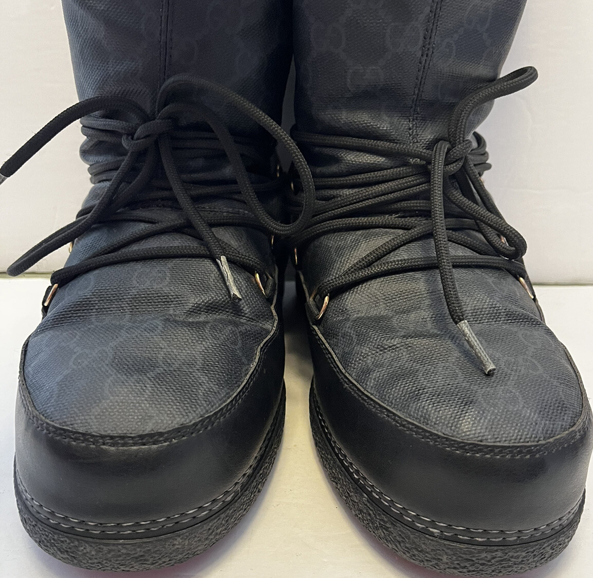 GUCCI GG Logo Coated Canvas Winter Boots Size 36 | eBay GUCCI GG Logo Coated Canvas Winter Boots Size 36 | eBay