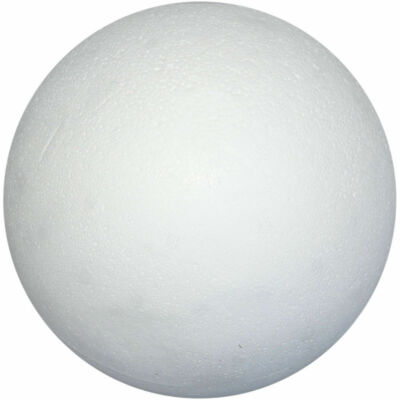 Solid White 15cm Sphere Polystyrene Ball Round Christmas Bauble Craft ...
