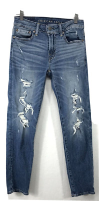 American Eagle Jeans Mens 28x30 Next Level Airflex Distressed Slim Fit Stretch