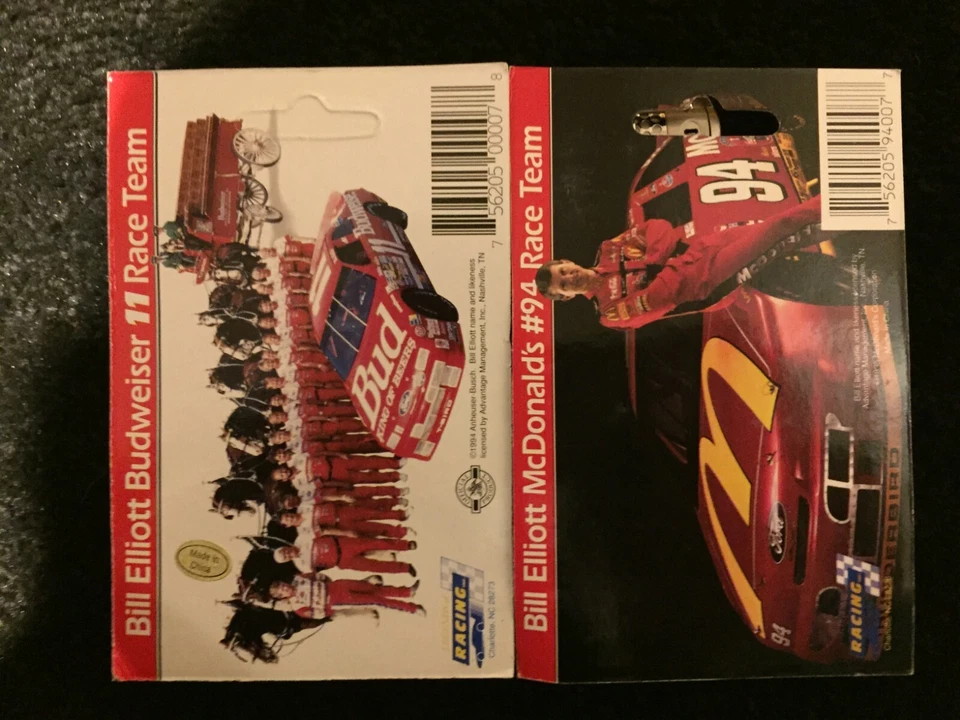 2 брелока Bill Elliott Nascar 1:87 литые под давлением легенды гонок - Изображение 2 из 2