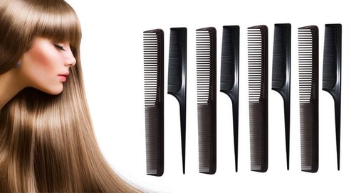 Sallys Black Salon Professional Hairdressing Barber / Rat Tail Hair Styling Comb - Picture 15 of 16