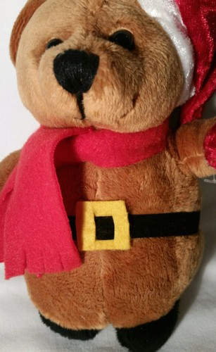 Fruth Inc. Plush Teddy Bear in Santa Outfit, 6" - Picture 3 of 9