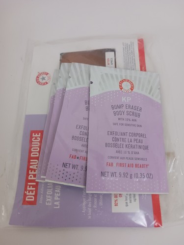 4 FIRST AID BEAUTY KP Bump Eraser Body Scrub 10% AHA 9.92g 0.35oz Ea Samples FAB - Picture 2 of 6