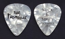 Slipknot The Thomsons Mick & Stacy Thomson Wedding White Guitar Pick - 2012