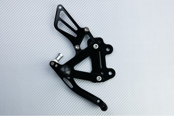 Support commandes reculées réglables pour Kawasaki ZX6R position pilotage piste - 3