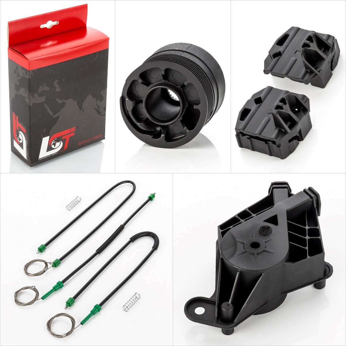 Window Regulator Repair Kit Front Left for VW MULTIVAN TRANSPORTER T5 T6 V VI