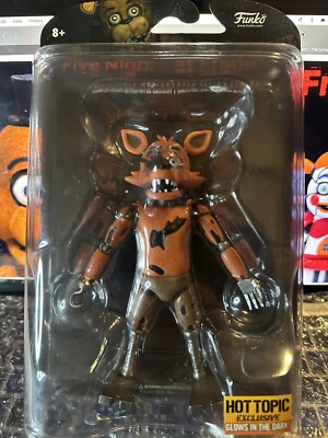 Glow in the Dark Foxy Hot Topic Exclusive Figure FNAF Mcfarlane | eBay