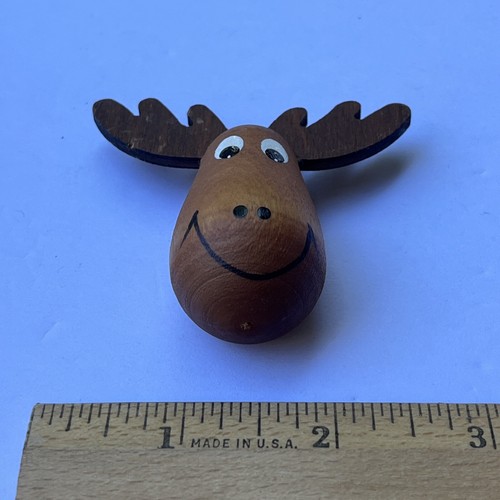 Süßer Kühlschrankmagnet Elchkopf aus Holz - Bild 7 von 11