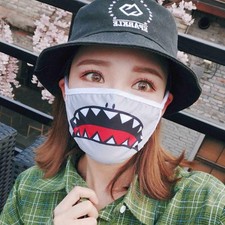 Funny Masks Cover 3D Protective Half Mask Mouth Cosplay Party Expression Face