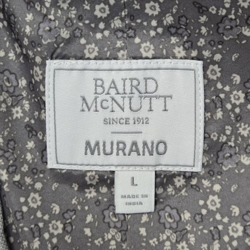 Baird McNutt Murano Vest Mens Large Gray Linen Suit Waistcoat Dress Formal Lined - Picture 7 of 13