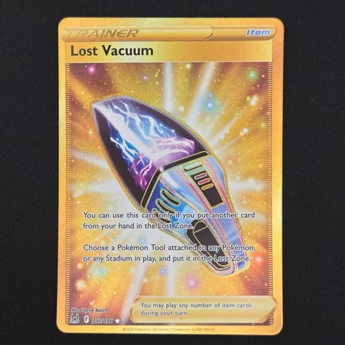 Pokemon TCG Card Lost Vacuum 217/196 Lost Origin Secret Rare - NM