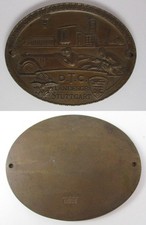 seltene Bronze Plakette Ballonverfolgung "Stragula" Stuttgart 1929 (119197)