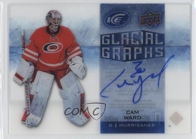 2015-16 Upper Deck Ice Glacial Graphs Cam Ward #GG-CW Auto 1x1