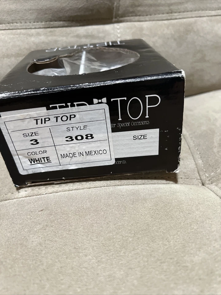 Zapatos de bebé infantil Tip Top talla 3 estilo 308 blancos Foto 3 de 4