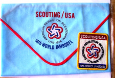 JAMBOREE NECKERCHIEF FROM 1976 IN THE U.S.A ---USA CONTINGENT