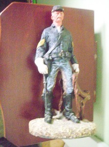 Daniel Monfort Original Composite Sculpture US Sergeant 1986 11.5"x 6" Western 