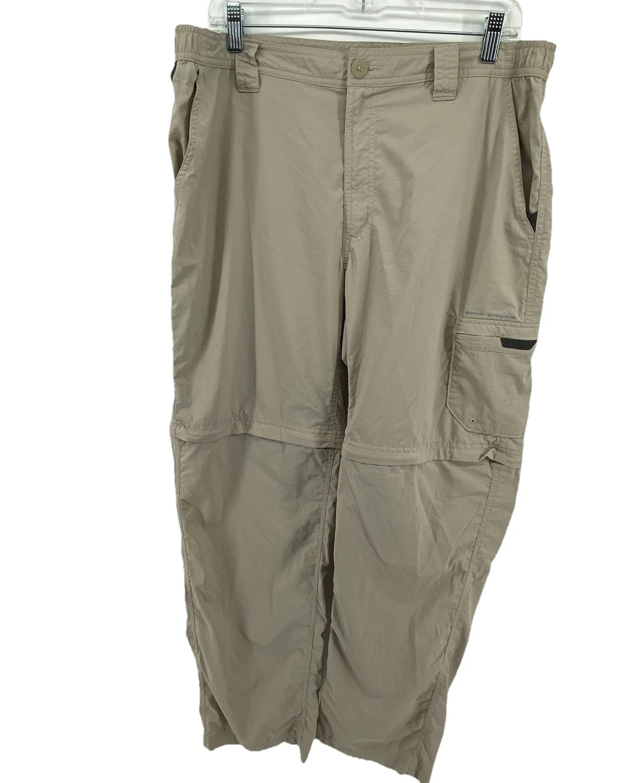 Columbia Omni-Shade Pants Mens 36X32 Convertible Cargo Zip Off Outdoor Hiking