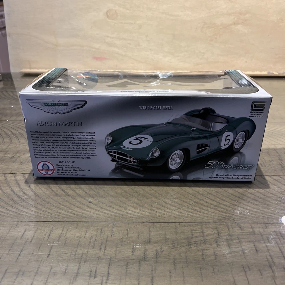(Very Rare) 50th Annv 59 Le Mans Winner Aston Martin DBR1 #5 1:18 Diecast-In Box - Image 3 of 4
