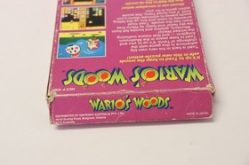 Vintage Nintendo NES Game - Wario's Woods In Box