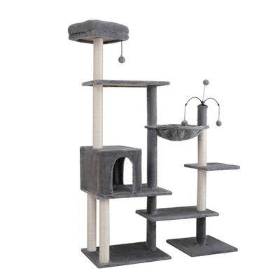 #ad #ad Vibrant Life 64quot; Multiple Level Cat Tree Tower with Condo and Hammock Grey $42.00
