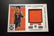 Cade Cunningham 🔥2021-22 Chronicles DP Rookie Swatch #ESS-CC Blue /99 (MEM, RC)