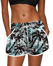 's Summer Quick Dry Drawstring Boardshorts Athletic Sport Loose Fit Swimming ...