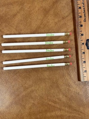 Neiman Marcus Advertising Lead Pencil Lot of 5 White Green Lettering Vintage