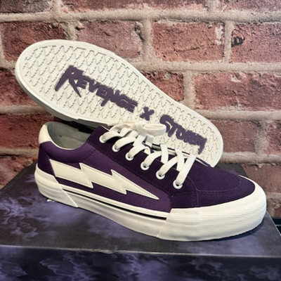 Revenge x Storm Purple Low-Top Lace-Up Skate Shoes Sneakers Mens 11
