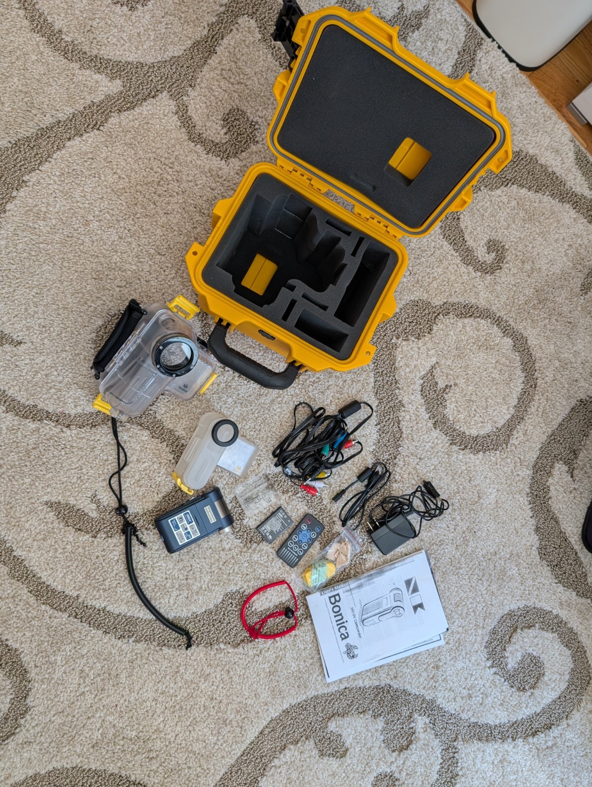 Bonica Underwater Dive Recorder and accessories w/ Storm Case