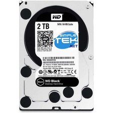 Wd Caviar Black 2tb Hard Disk Hdd 3,5" Sata Hard Disk Dvr Nas Pc Computer Fisso_