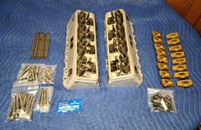Small Block Chevy Edelbrock Victor Jr Cylinder Heads Crane Gold Rockers Arp
