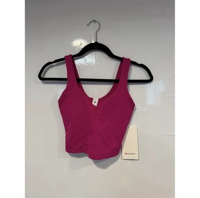 NWT Lululemon Ripened Raspberry align tank top size 2